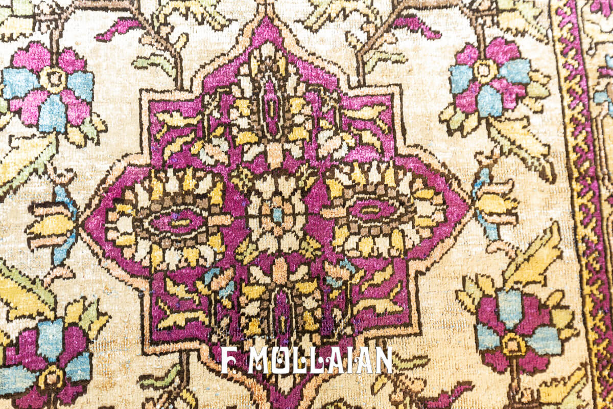 Kashan Mohtasham Rug Silk Qajar Pair n°:304180